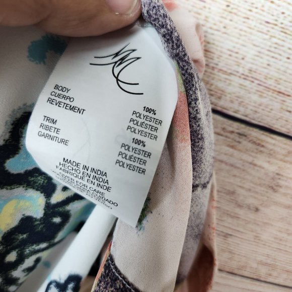 Melissa Mccarthy Seven7 Women's Tunic Dress Multicolor Floral Sleeveless Plus 2X - Picture 7 of 12